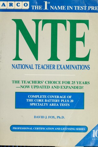 Cover of Nte:National Teachers Exam