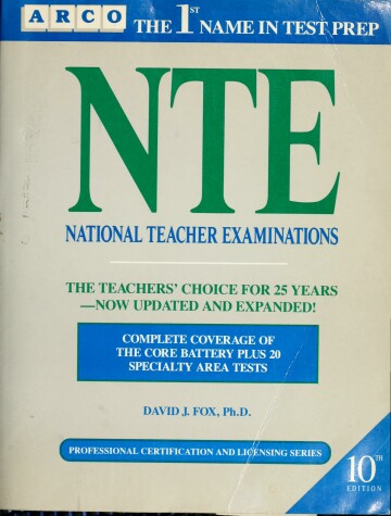 Book cover for Nte:National Teachers Exam