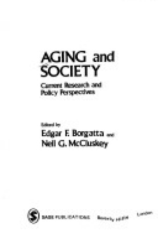 Cover of Aging and Society