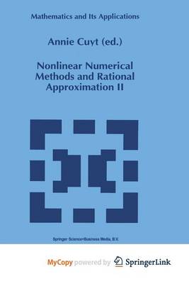 Book cover for Nonlinear Numerical Methods and Rational Approximation II