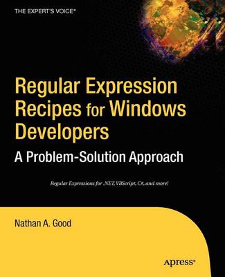 Book cover for Regular Expression Recipes for Windows Developers