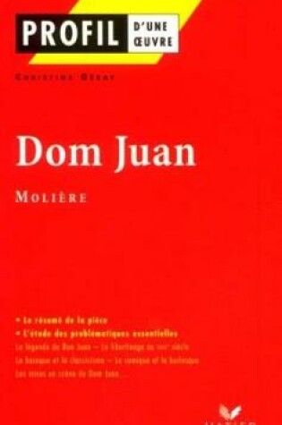 Cover of Profil d'une oeuvre