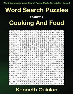 Book cover for Word Search Puzzles Featuring Cooking And Food