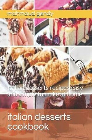 Cover of italian desserts cookbook