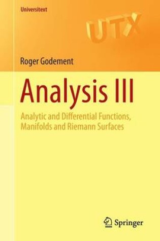 Cover of Analysis III