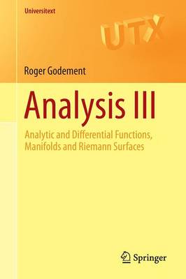 Cover of Analysis III