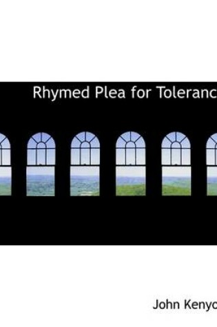 Cover of Rhymed Plea for Tolerance