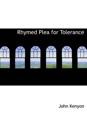 Book cover for Rhymed Plea for Tolerance