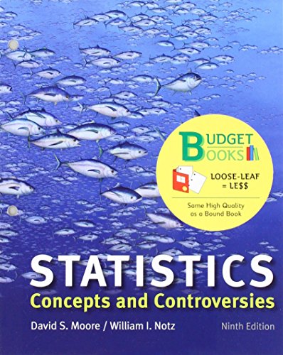 Book cover for Loose-Leaf Version for Statistics: Concepts and Controversies 9e & Launchpad for Moore's Statistics: Concepts and Controversies 9e