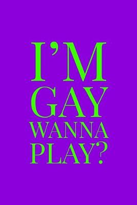 Book cover for I'm Gay Wanna Play?