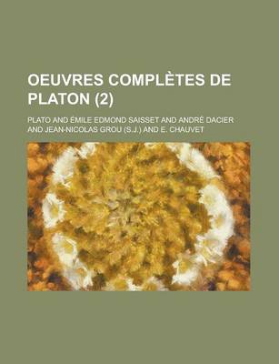 Book cover for Oeuvres Completes de Platon (2)