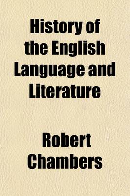 Book cover for History of the English Language and Literature