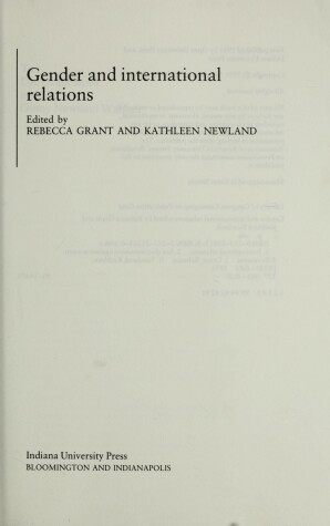 Book cover for Gender & International Relations