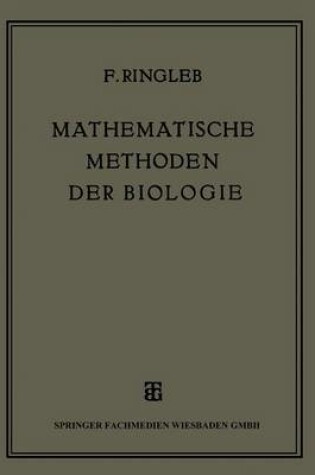 Cover of Mathematische Methoden Der Biologie