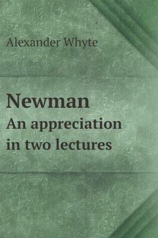 Cover of Newman An appreciation in two lectures