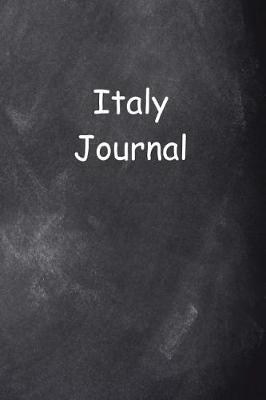 Book cover for Italy Journal Chalkboard Design