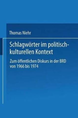 Cover of Schlagwoerter Im Politisch-Kulturellen Kontext