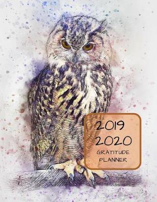 Book cover for 2019 2020 15 Months Owl Bird Gratitude Journal Daily Planner