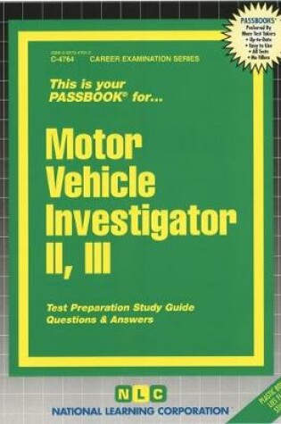 Cover of Motor Vehicle Investigator II. III