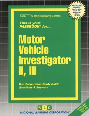 Book cover for Motor Vehicle Investigator II. III