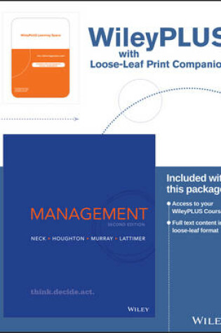 Cover of Management, 2e Wileyplus Learning Space Registration Card + Loose-Leaf Print Companion