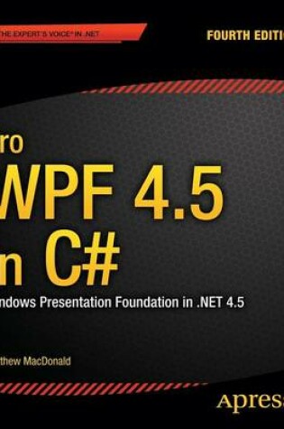 Cover of Pro WPF 4.5 in C#