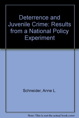 Book cover for Deterrence and Juvenile Crime