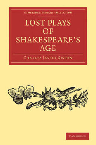 Cover of Lost Plays of Shakespeare's Age