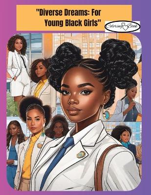 Book cover for "Inspiring Black Girls to Shine" Coloring Book