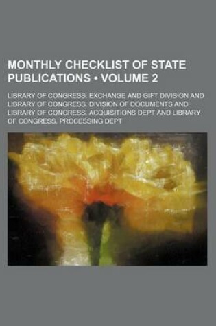 Cover of Monthly Checklist of State Publications (Volume 2)