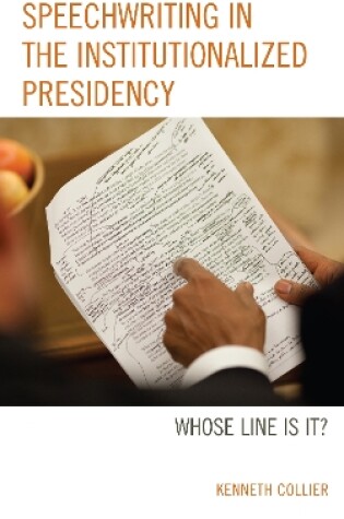 Cover of Speechwriting in the Institutionalized Presidency