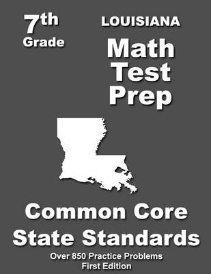 Cover of Louisiana 7th Grade Math Test Prep