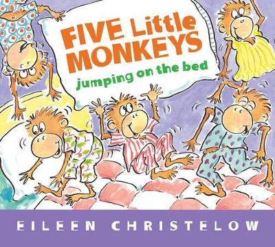 Book cover for Five Little Monkeys Jumping on the Bed (padded)