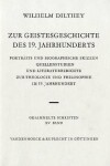 Book cover for Wilhelm Dilthey-Gesammelte Schriften