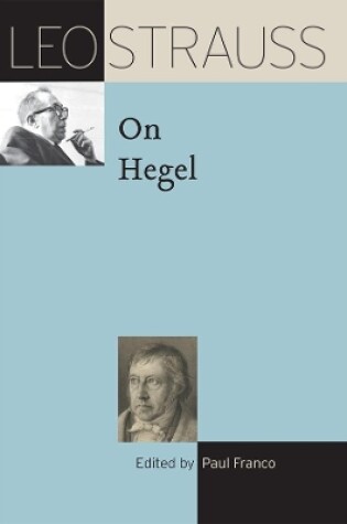 Cover of Leo Strauss on Hegel