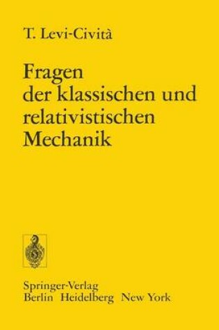 Cover of Fragen der Klassischen und Relativistischen Mechanik