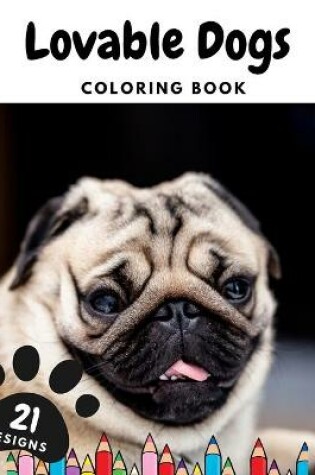 Cover of Lovable Dogs Coloring Book