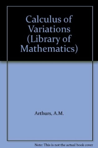 Cover of Calculus of Variations