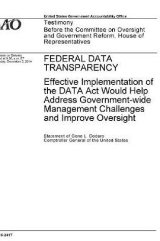 Cover of Federal Data Transparency