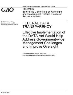 Book cover for Federal Data Transparency