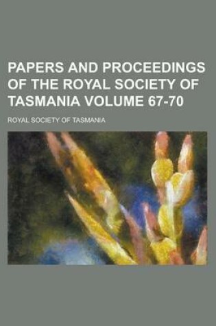 Cover of Papers and Proceedings of the Royal Society of Tasmania (Volume 1864-1866)