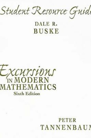 Cover of Student Resource Guide for Excursions in Modern Mathematics