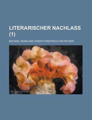 Book cover for Literarischer Nachlass (1 )