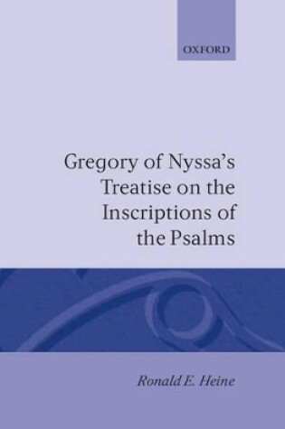 Cover of Gregory of Nyssa's Treatise on the Inscriptions of the Psalms