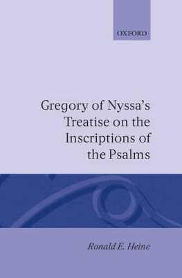 Book cover for Gregory of Nyssa's Treatise on the Inscriptions of the Psalms