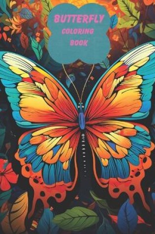 Cover of Butterfly Coloring Book, for Adults