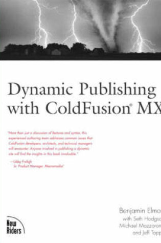 Cover of Dynamic Publishing with ColdFusion MX