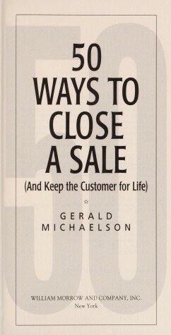 Book cover for Fifty Ways to Close a Sale