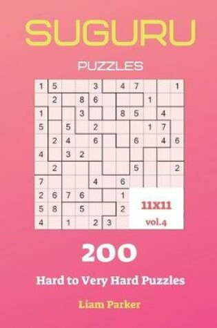 Cover of Suguru Puzzles - 200 Hard to Very Hard Puzzles 11x11 vol.4