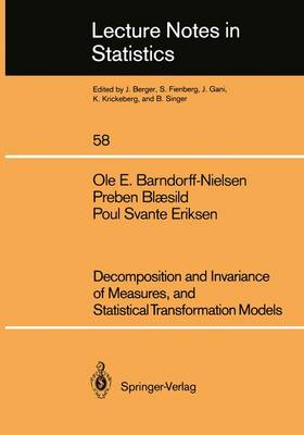 Book cover for Decomposition and Invariance of Measures, and Statistical Transformation Models